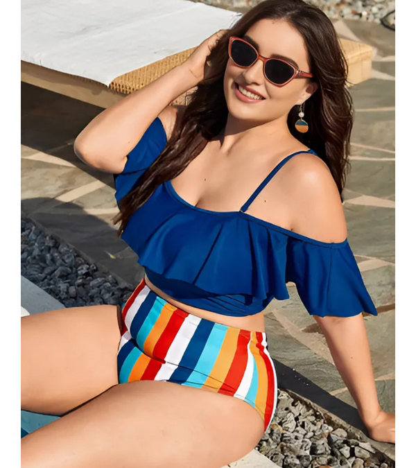 Cyrene Bikini Plus Size - Blue