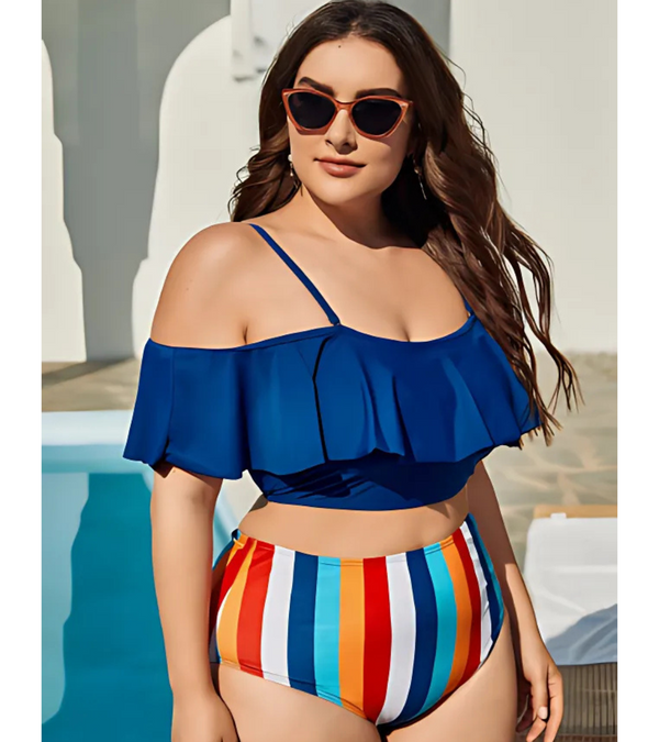 Cyrene Bikini Plus Size - Blue