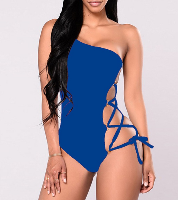 Thalina One Piece Bikini - Blue